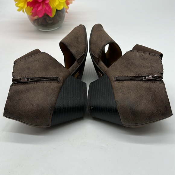 Natural Soul Brown Heels Sz 8.5 MCH6358 - Picture 4 of 7